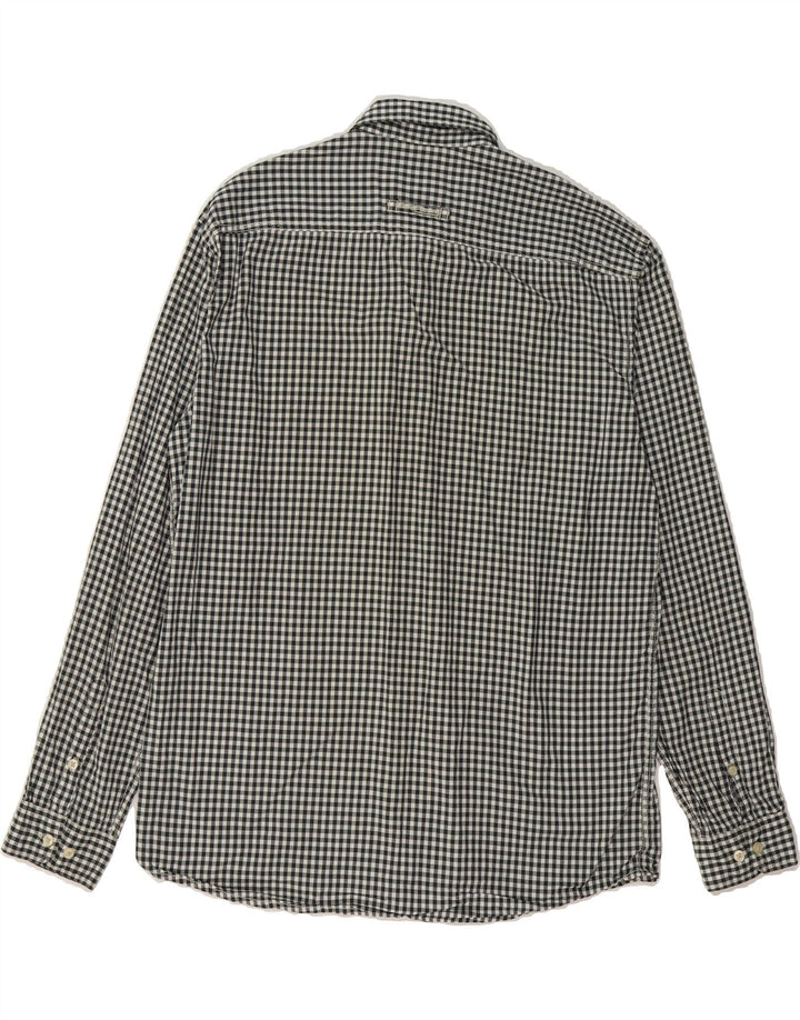 CAMEL ACTIVE Mens Regular Fit Shirt Large Black Gingham Cotton Vintage Camel Active and Second-Hand Camel Active from Messina Hembry 
