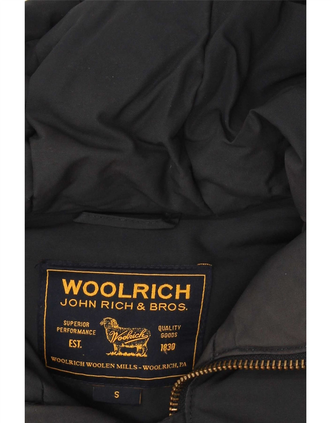 Woolrich muška parka jakna s kapuljačom UK 36 Mala tamnoplava