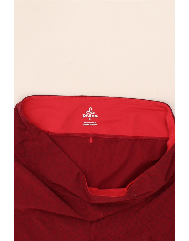 PRANA Womens Bermuda Sport Shorts UK 18 XL  Red Polyester Vintage Prana and Second-Hand Prana from Messina Hembry 