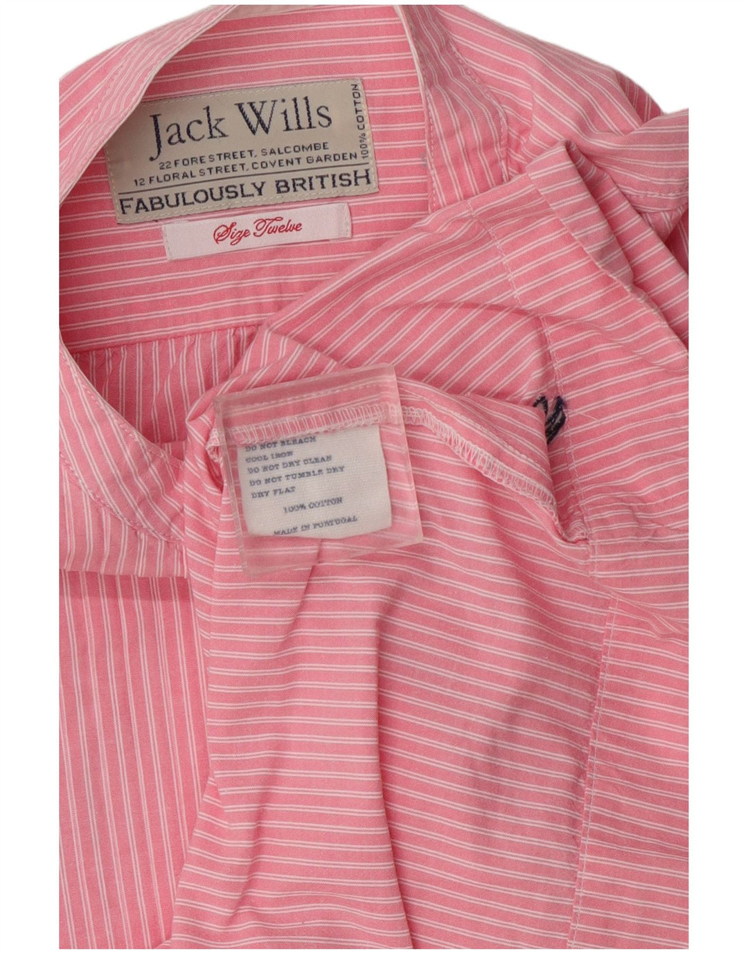 Jack Wills ženska pulover majica kratkih rukava UK 12 srednje ružičasto na pruge