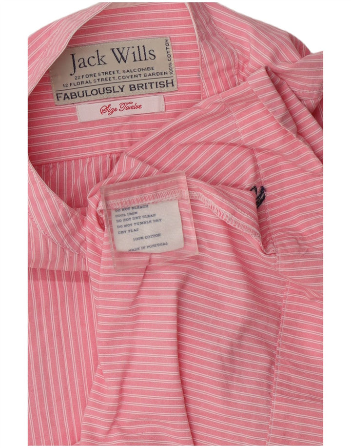 Jack Wills ženska pulover majica kratkih rukava UK 12 srednje ružičasto na pruge