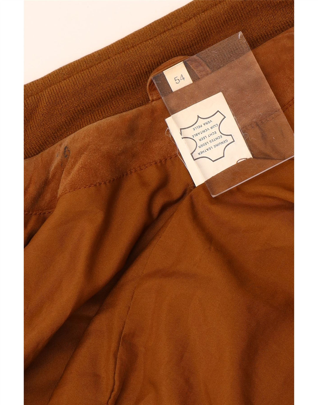 VINTAGE muška bomber jakna od brušene kože IT 54 2XL bež koža