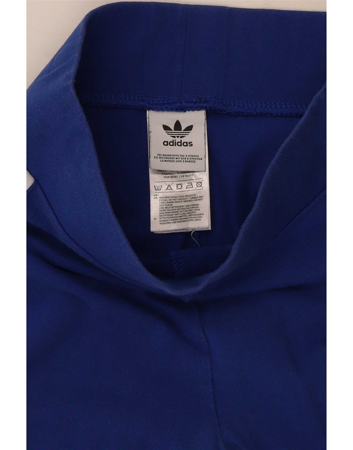 Adidas ženske tajice UK 8 male plave pamučne