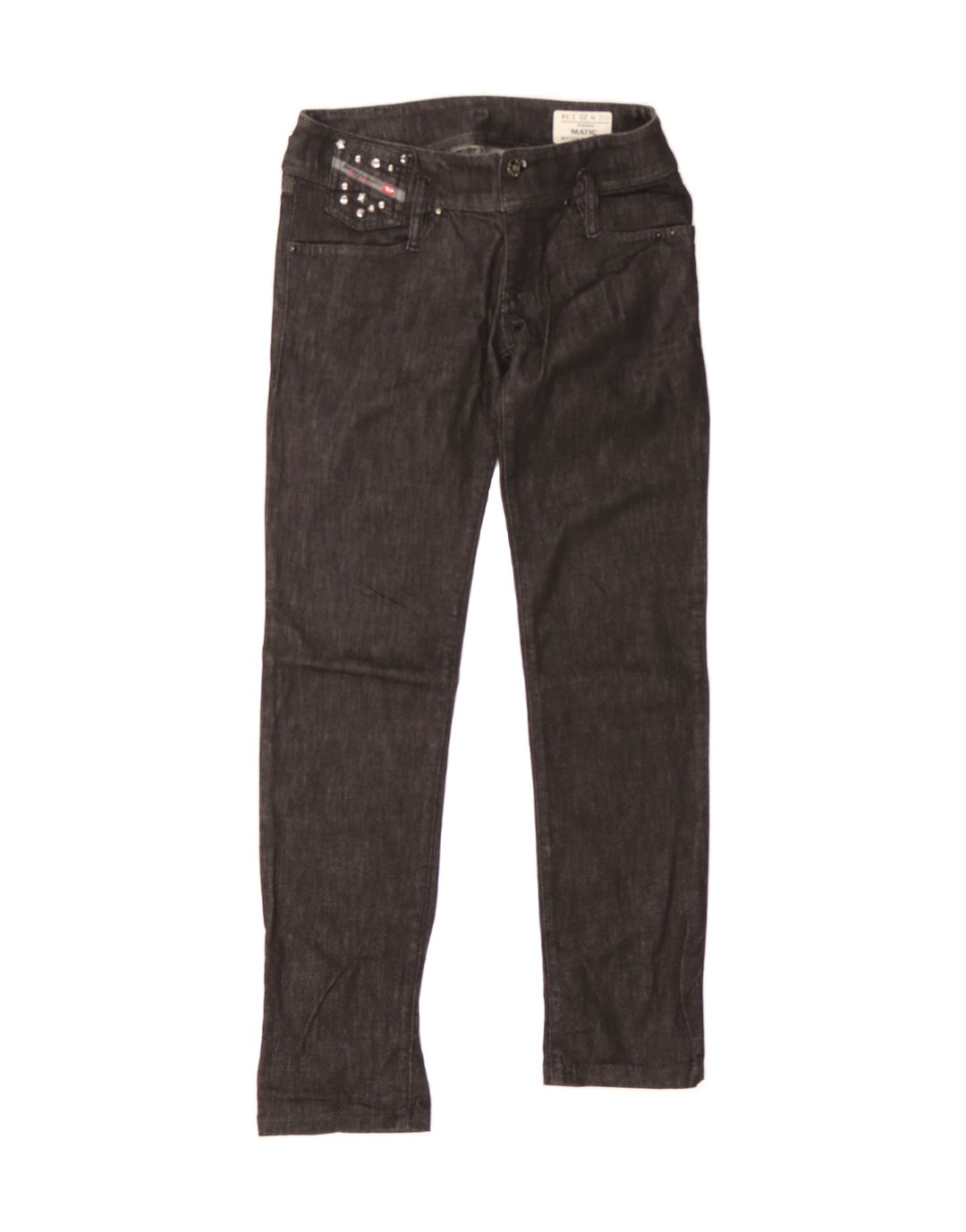 DIESEL Womens Matic Slim Jeans W25 L28 Black Cotton Vintage Diesel and Second-Hand Diesel from Messina Hembry 