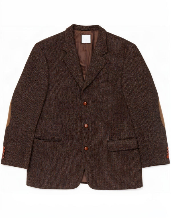 Harris Tweed muška jakna sa 3 gumba Mario Barutti IT 50 Large Brown
