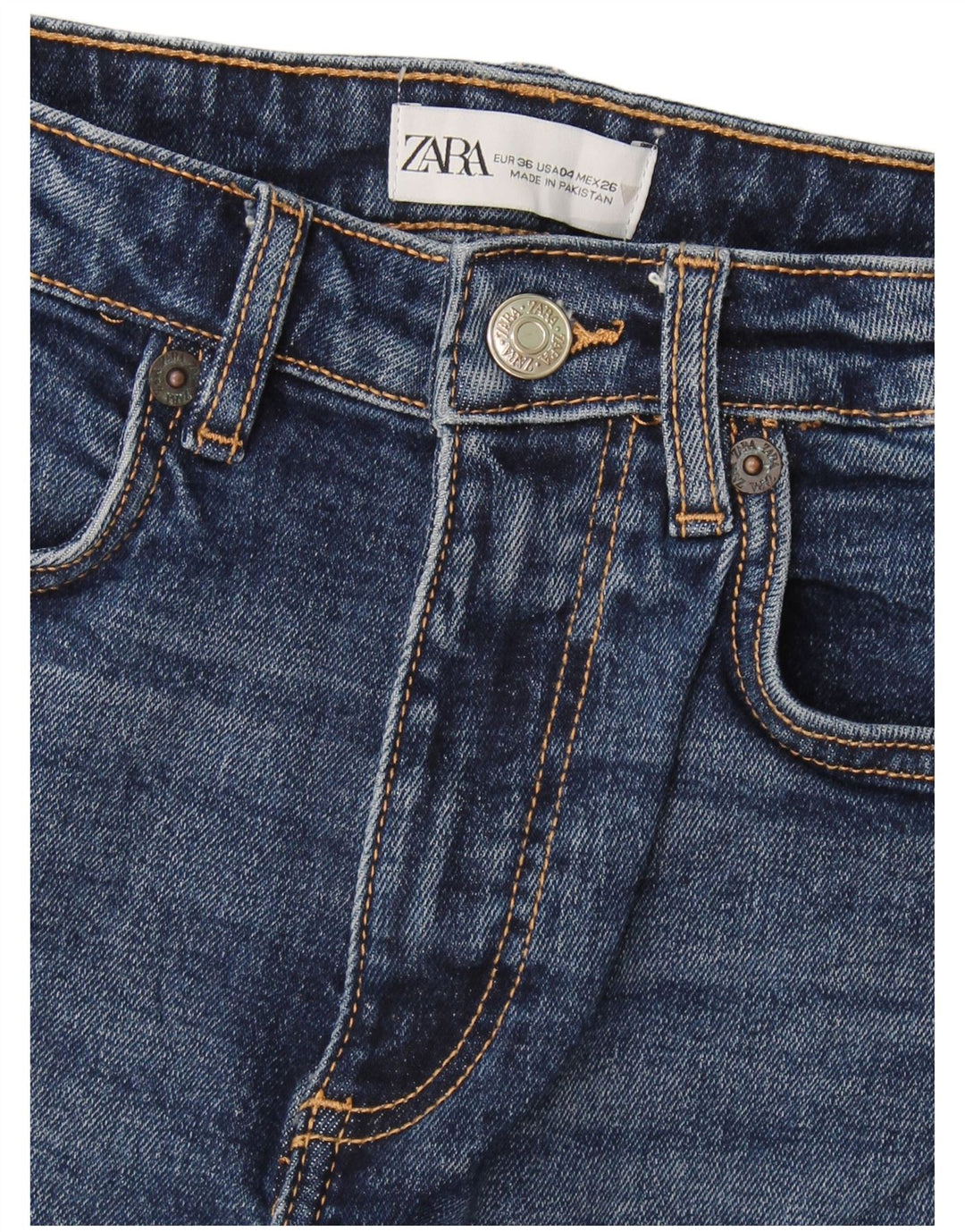 Zara ženske traperice EU 36 XS W26 L25 tamnoplave