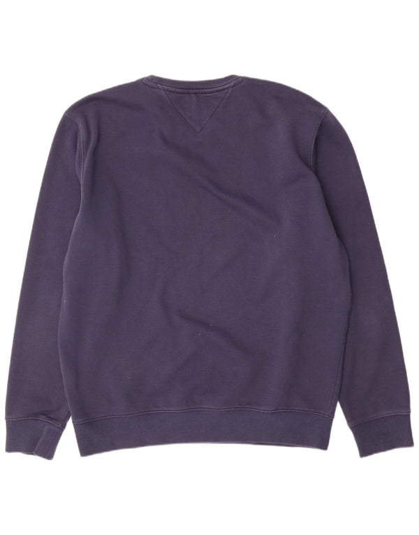 Tommy Hilfiger Mens Sweatshirt Jumper Large Navy Blue Cotton