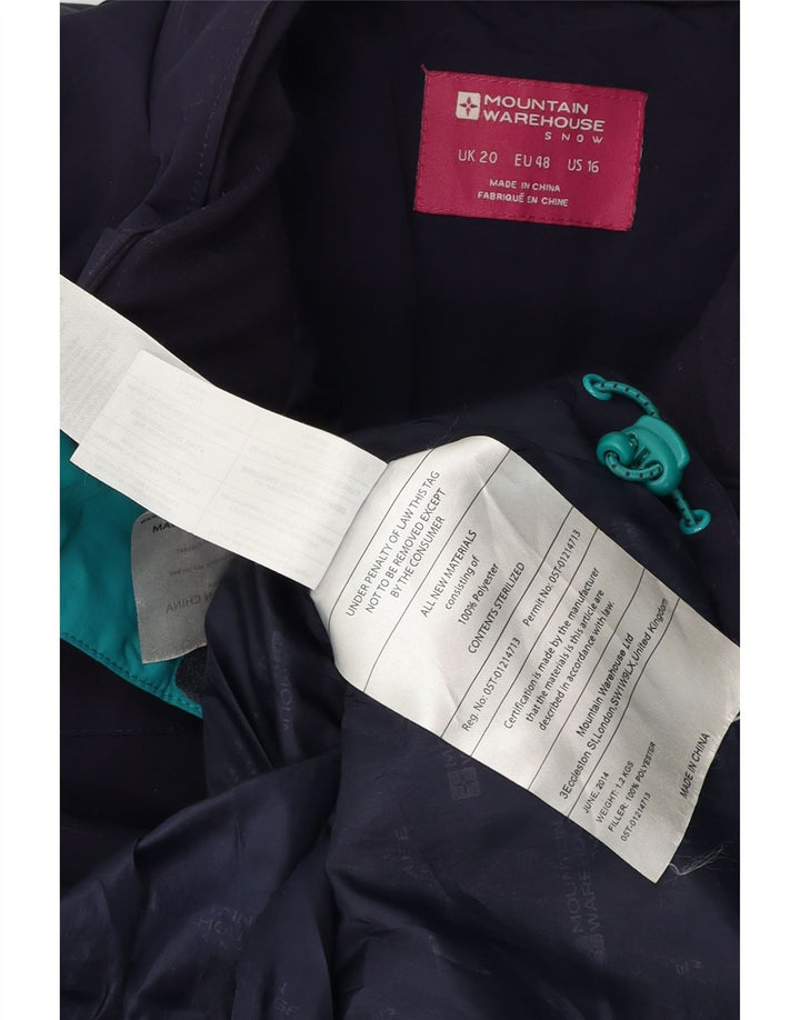 Mountain Warehouse Ženska vjetrovka jakna UK 20 2XL tamnoplava poliester