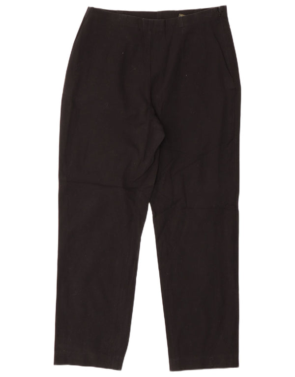 Eddie Bauer Womens Bremerton Fit Casual Trousers US 20 3XL W30 L27 Black