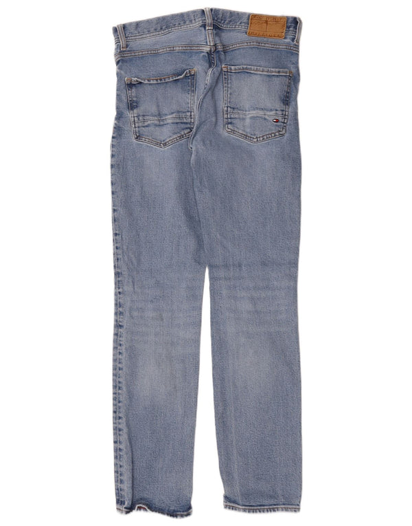 Tommy Hilfiger Mens Denton Straight Jeans W30 L32 Plavi pamuk