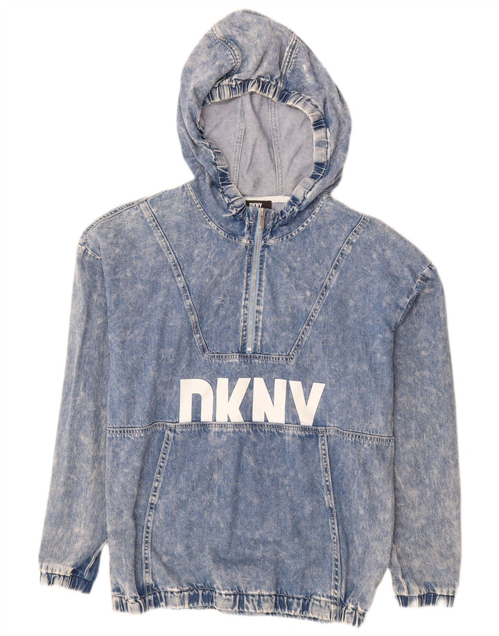 DKNY Boys Graphic Pulover Denim jakna 15-16 godina Srednje plavi pamuk