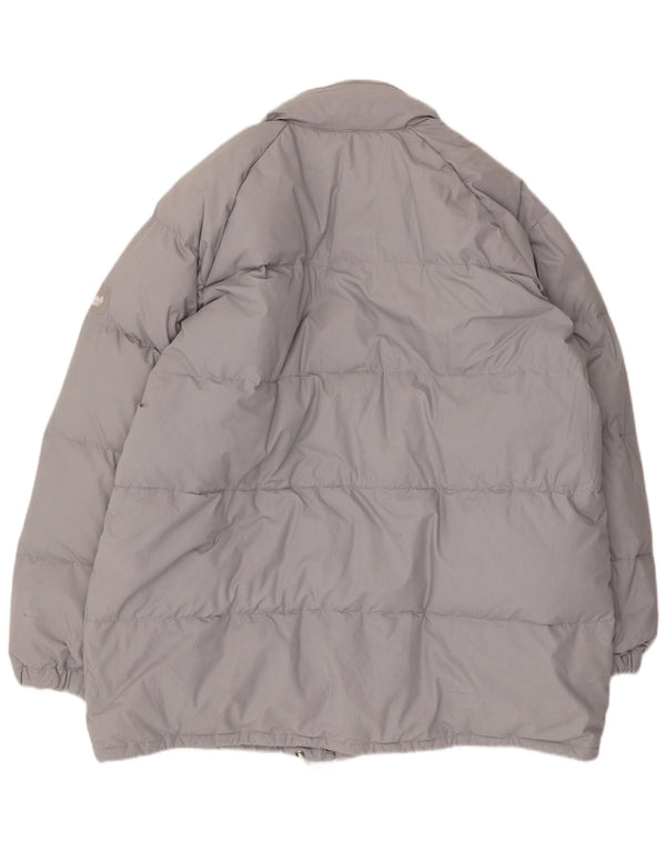 C&A Mens Hooded Padded Jacket EU 52 XL Grey Polyester