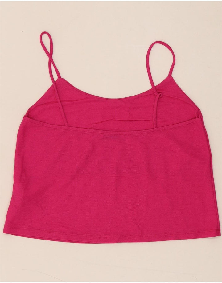 ZARA Womens Cami Top UK 12 Medium Pink Viscose Vintage Zara and Second-Hand Zara from Messina Hembry 