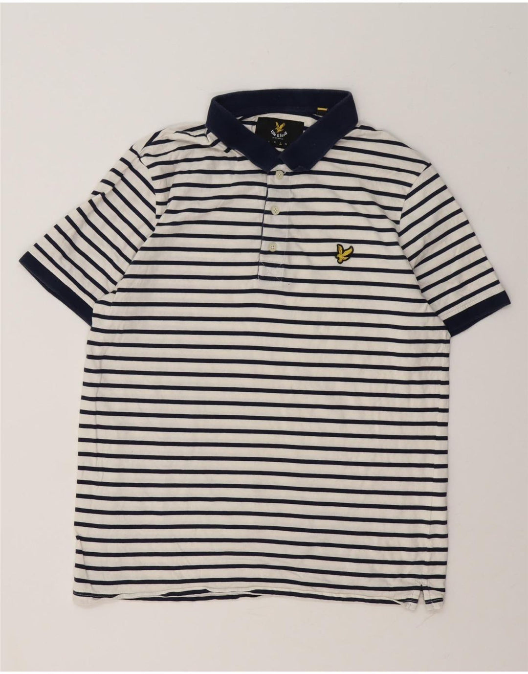 Lyle & Scott muška polo majica s velikim pamučnim bijelim prugama