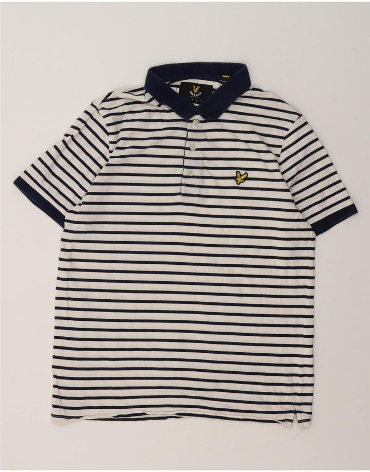 Lyle & Scott muška polo majica s velikim pamučnim bijelim prugama