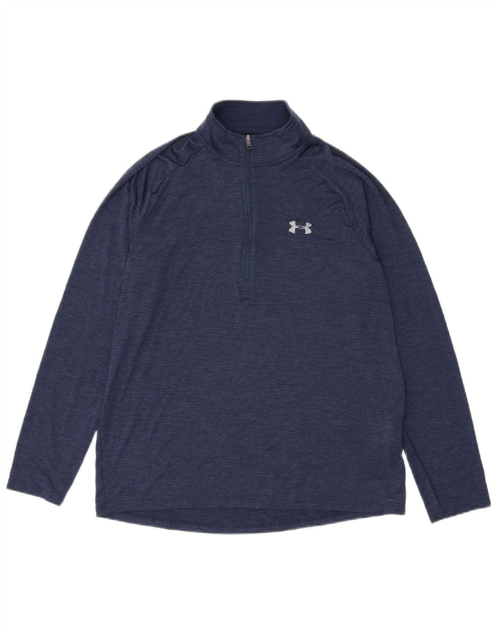 Velika trenirka Under Armour Heat Gear Pulover s patentnim izrezom, tamnoplava