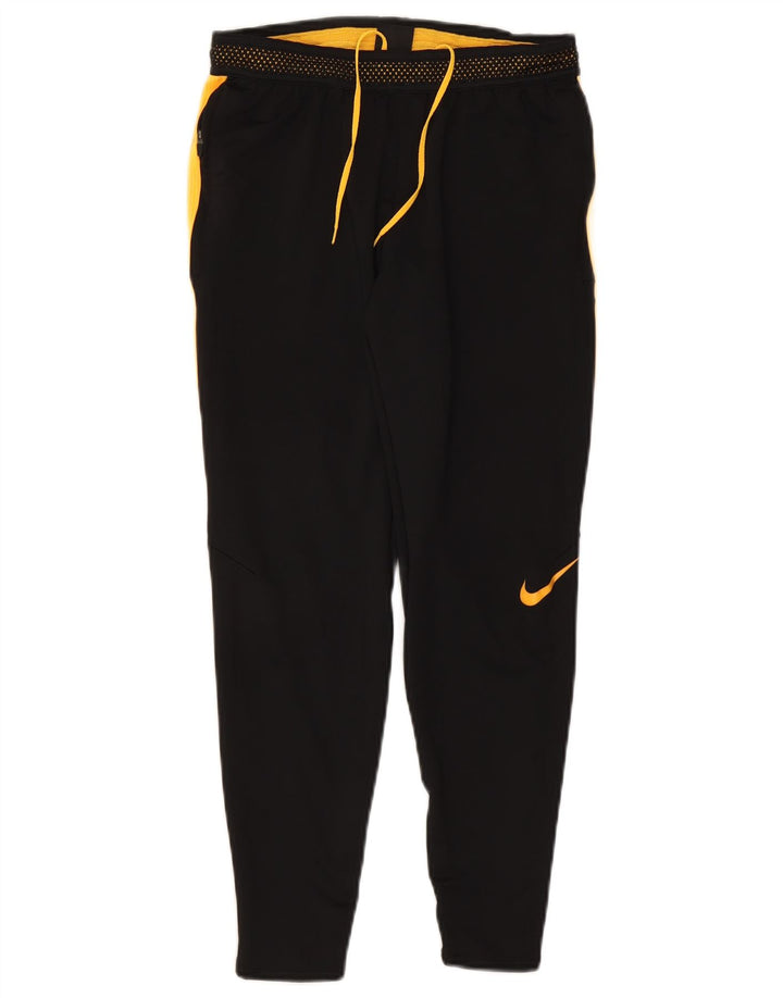 Nike muške Dri Fit hlače za trenirku male crne poliesterske boje