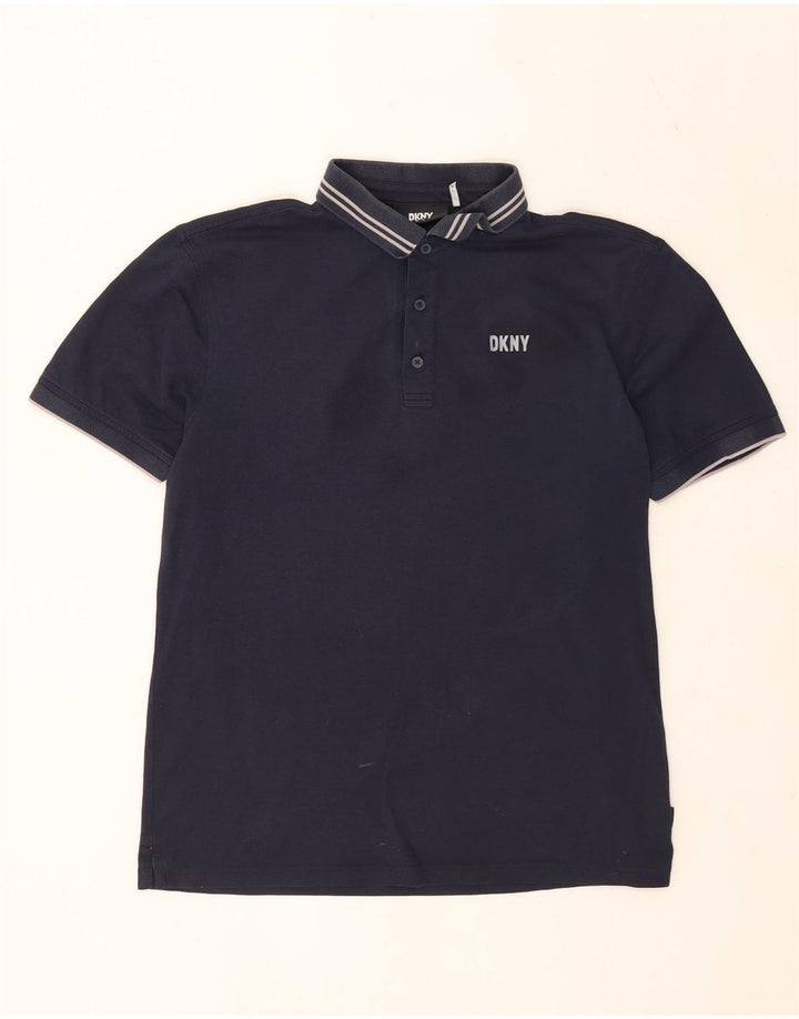 Dkny muška polo majica srednje tamnoplave pruge