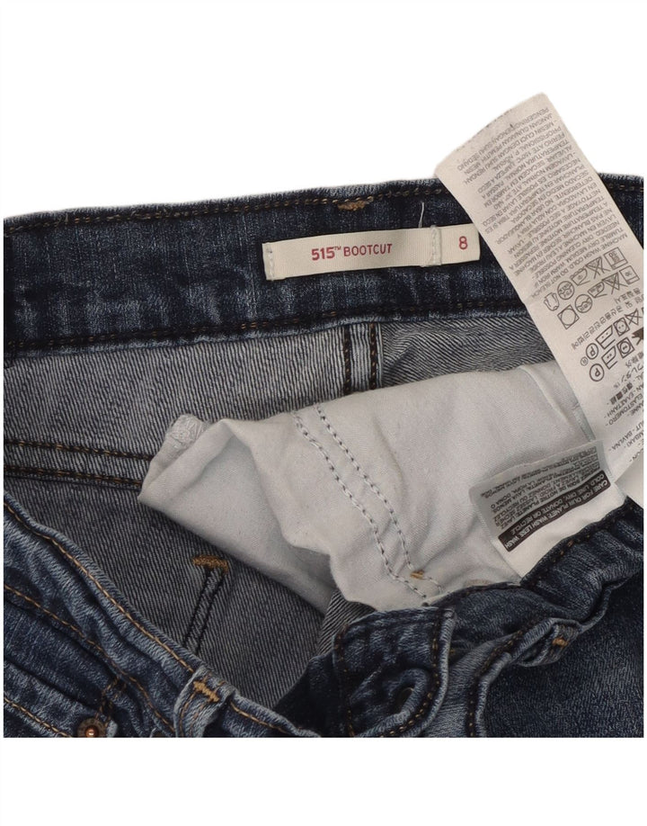 Levi's ženske 515 Bootcut traperice US 8 srednje W30 L29 plavi pamuk