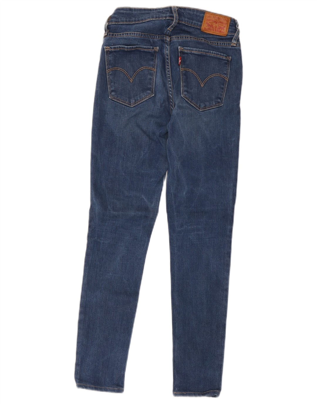 Levi's ženske 711 uske traperice W25 L26 plavi poliester