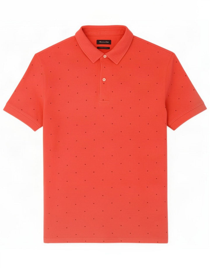 Massimo Dutti muška polo majica s apstraktnim uzorkom XL crvena