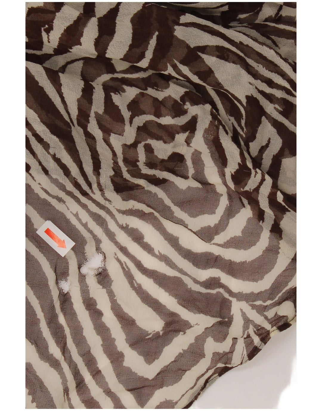 Naf Naf ženska asimetrična suknja XL W36 smeđi poliester sa životinjskim printom