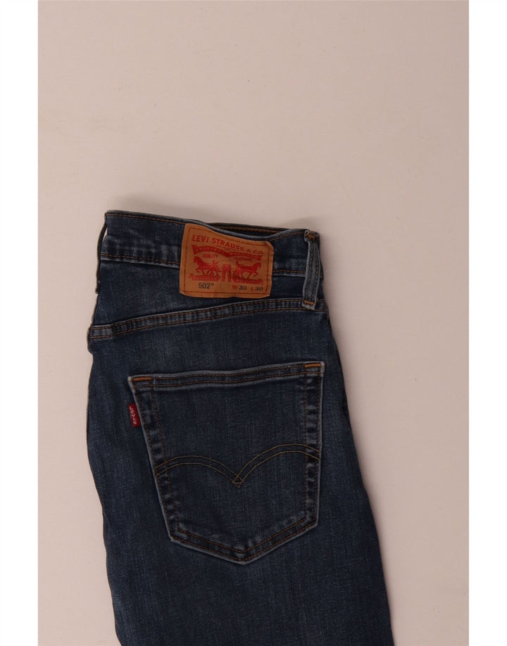 LEVI'S muške 502 sužene traperice W30 L30 plavi pamuk