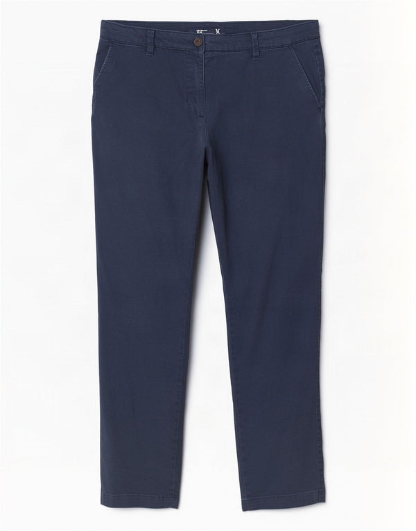 Crew Clothing Ženske ravne chino hlače UK 14 Large W34 L28 tamnoplave