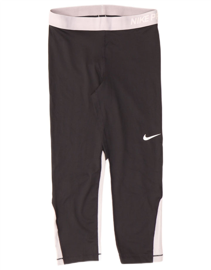 Nike Ženske Dri Fit Leggings UK 14 Srednje crne poliesterske sportske
