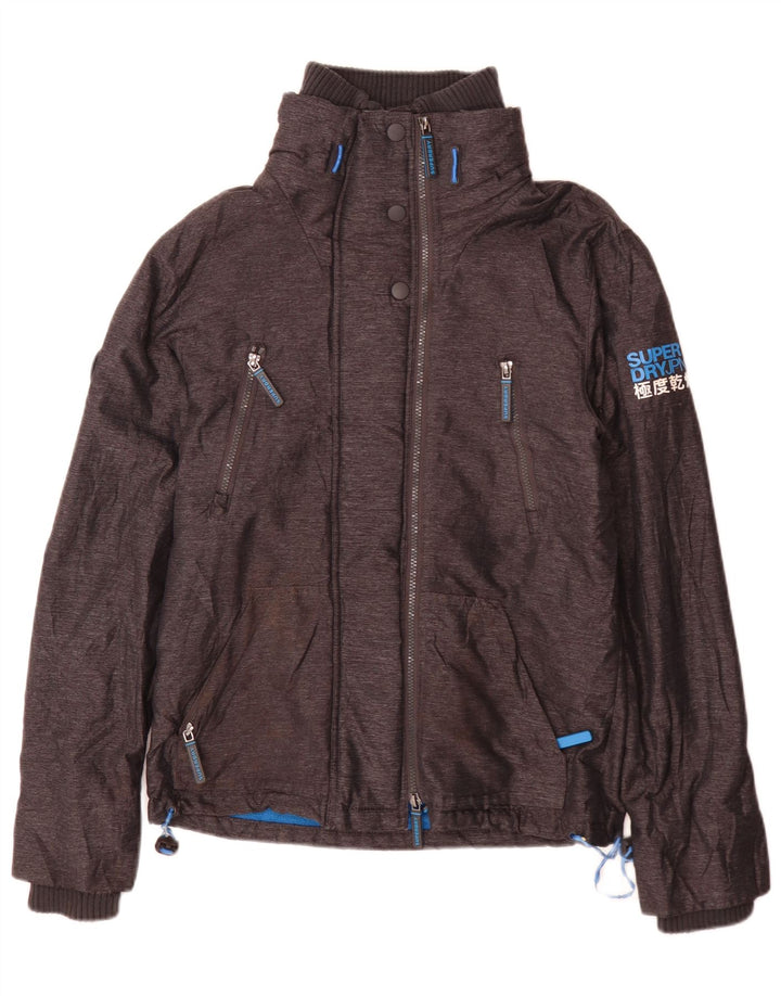 Superdry Mens Windattacker Windbreaker Jacket UK 36 Mala siva najlonska