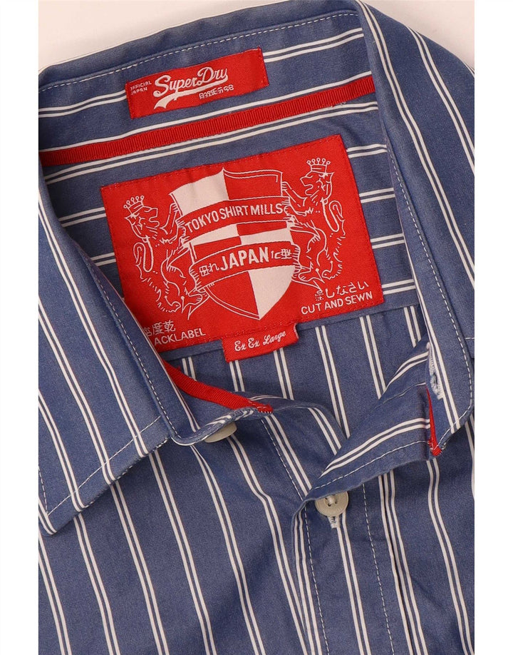 Superdry muška košulja 2XL tamnoplava na pruge