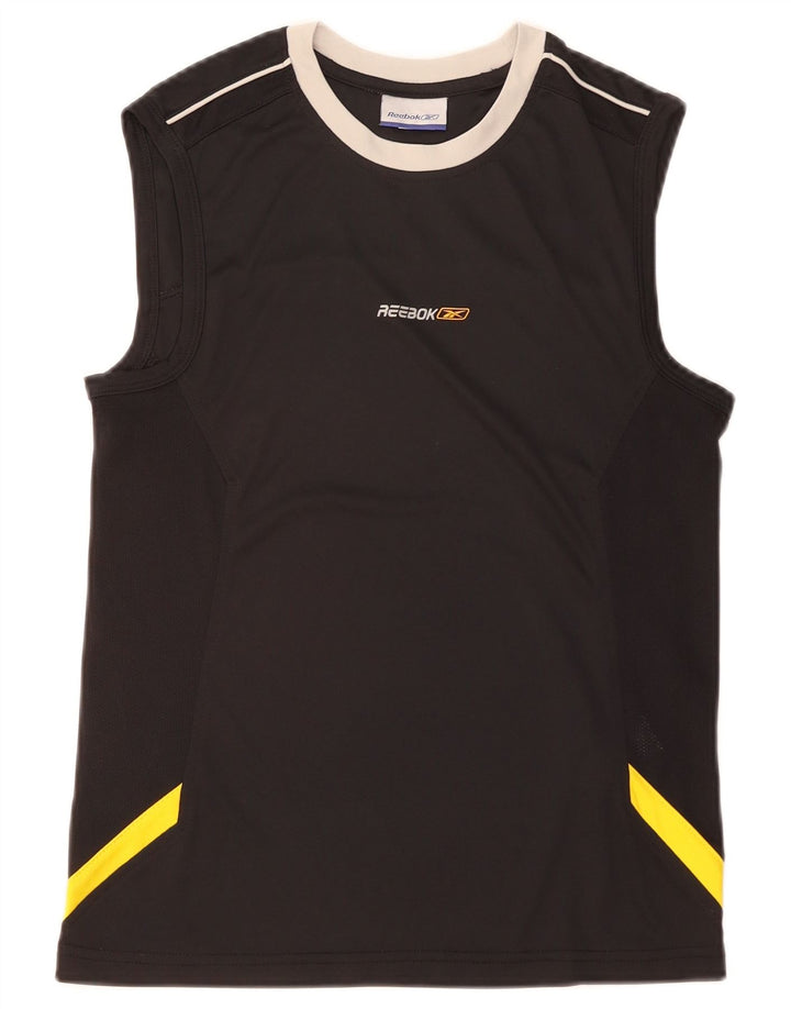 Reebok muški grafički prsluk XS crni Colourblock poliester
