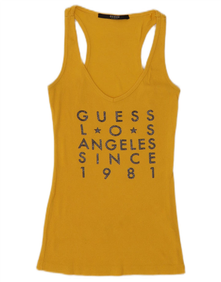 Guess Ženski grafički prsluk UK 8 Small Yellow