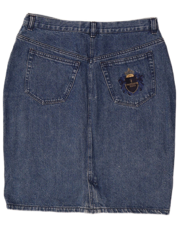 TRUSSARDI JEANS Womens Denim Skirt W38 2XL Blue Cotton
