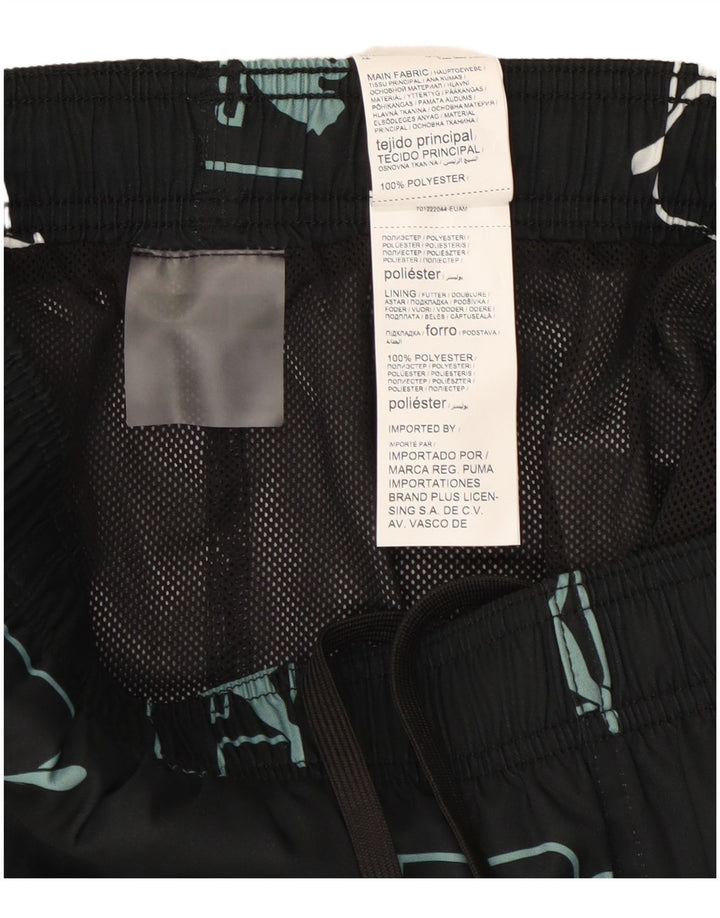 Male crne sportske sportske hlače od poliestera Puma