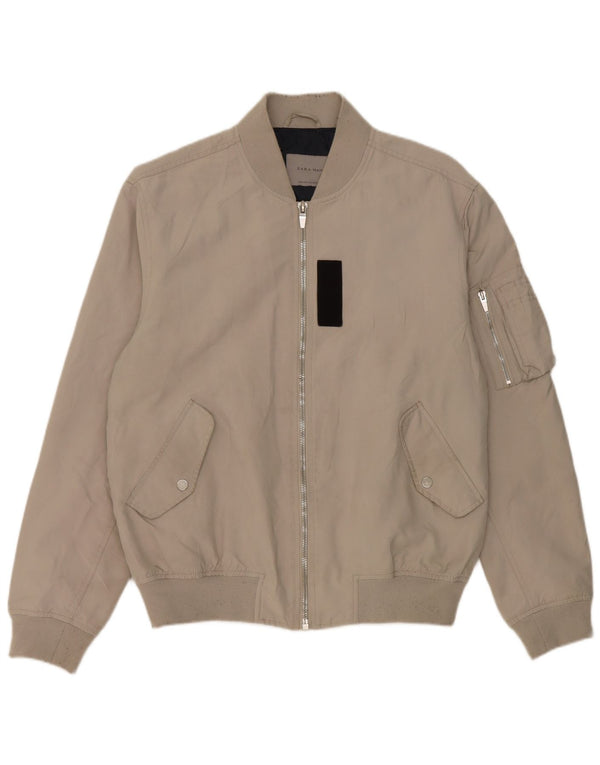 Zara muška bomber jakna UK 42 XL sivi poliester