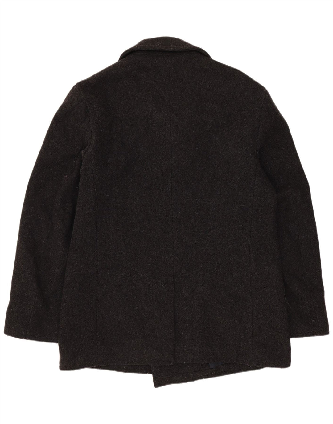 Benetton muški graškasti kaput IT 48 srednje siva vuna