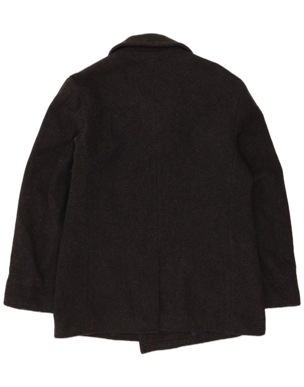 Benetton muški graškasti kaput IT 48 srednje siva vuna