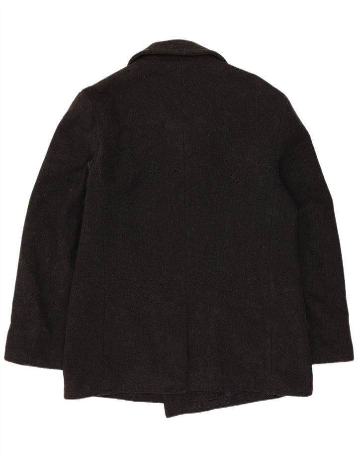 Benetton muški graškasti kaput IT 48 srednje siva vuna