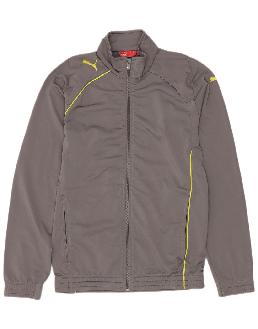PUMA Gornja jakna trenirke za dječake 13-14 godina sivi poliester