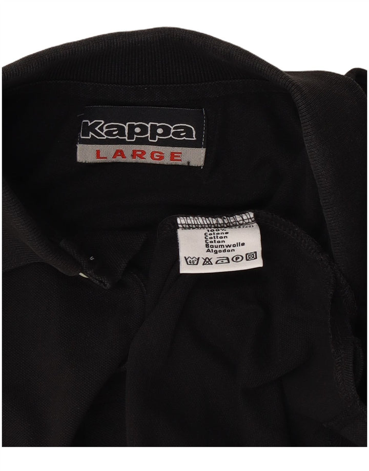 Kappa muška polo majica velika crna pamučna