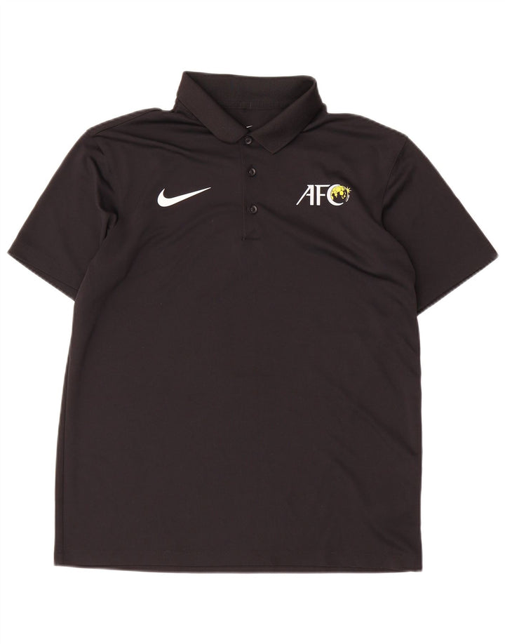 Nike muška grafička polo majica srednje crne boje od poliestera