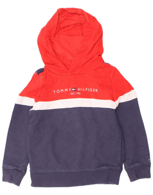 Tommy Hilfiger majica s kapuljačom s kapuljačom za dječake 3-4 godine tamnoplave boje