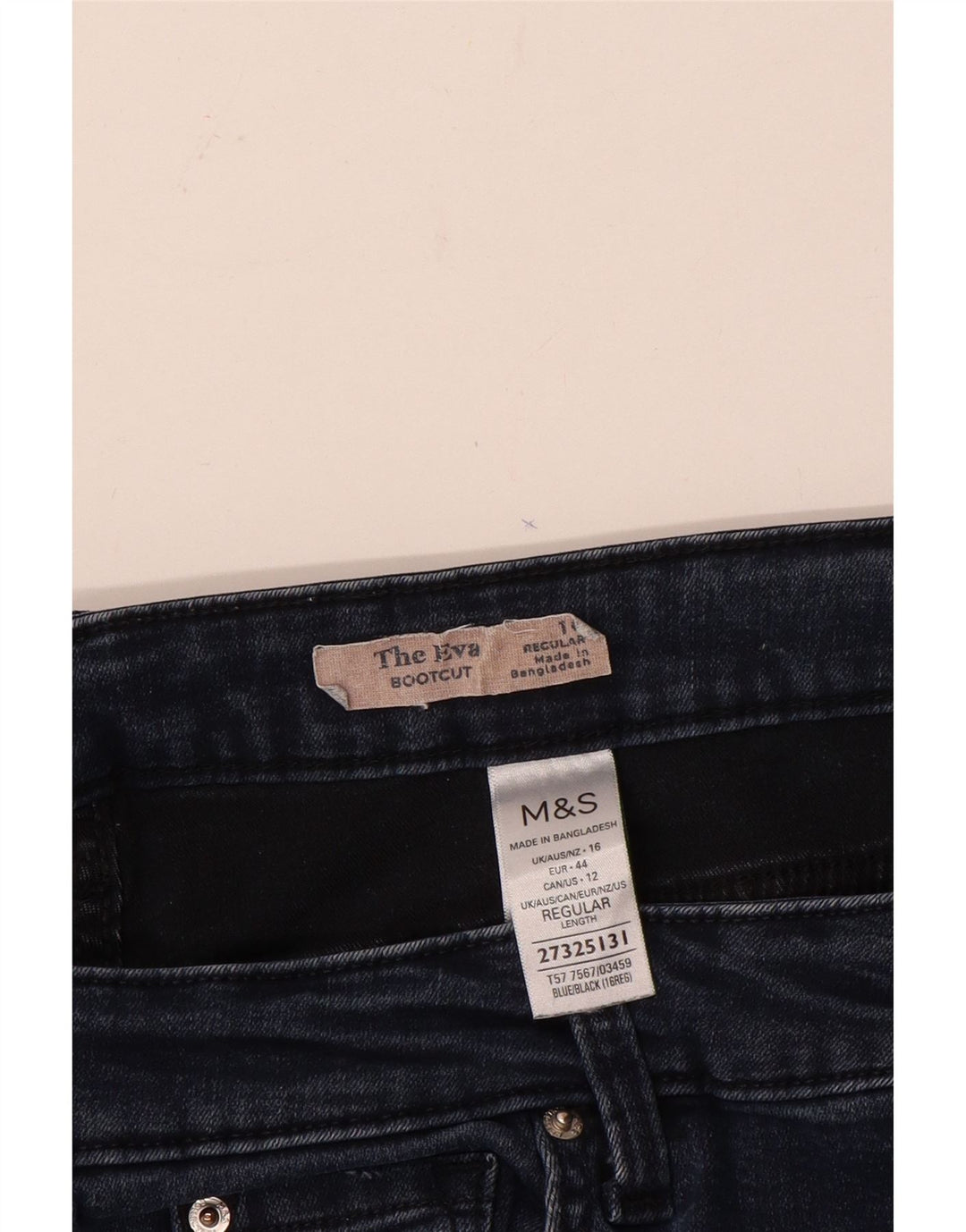 Marks & Spencer Ženske traperice Regular Fit Bootcut UK 16 Large W34 L28 Plave