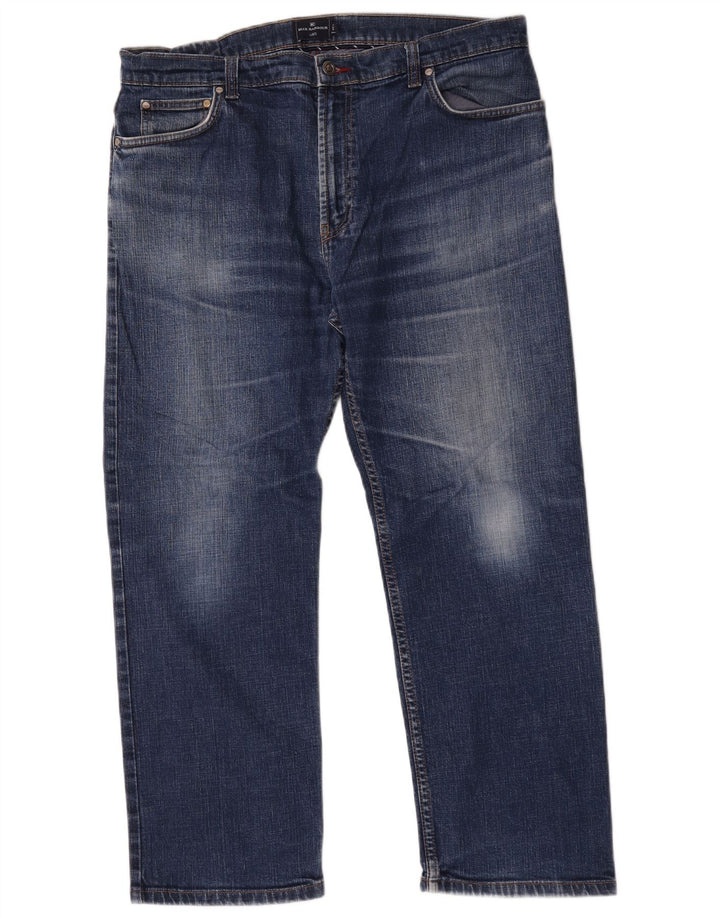 Marks & Spencer muške ravne traperice Blue Harbor W38 L29 plavi pamuk