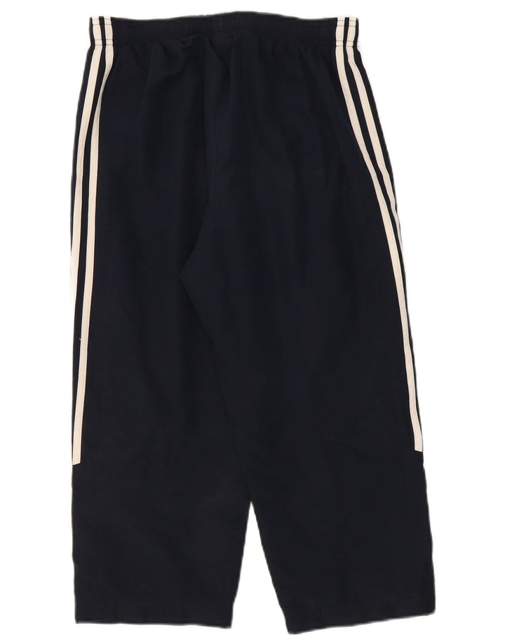 Adidas ženske Capri trenirke hlače UK 10 Male tamnoplave poliesterske