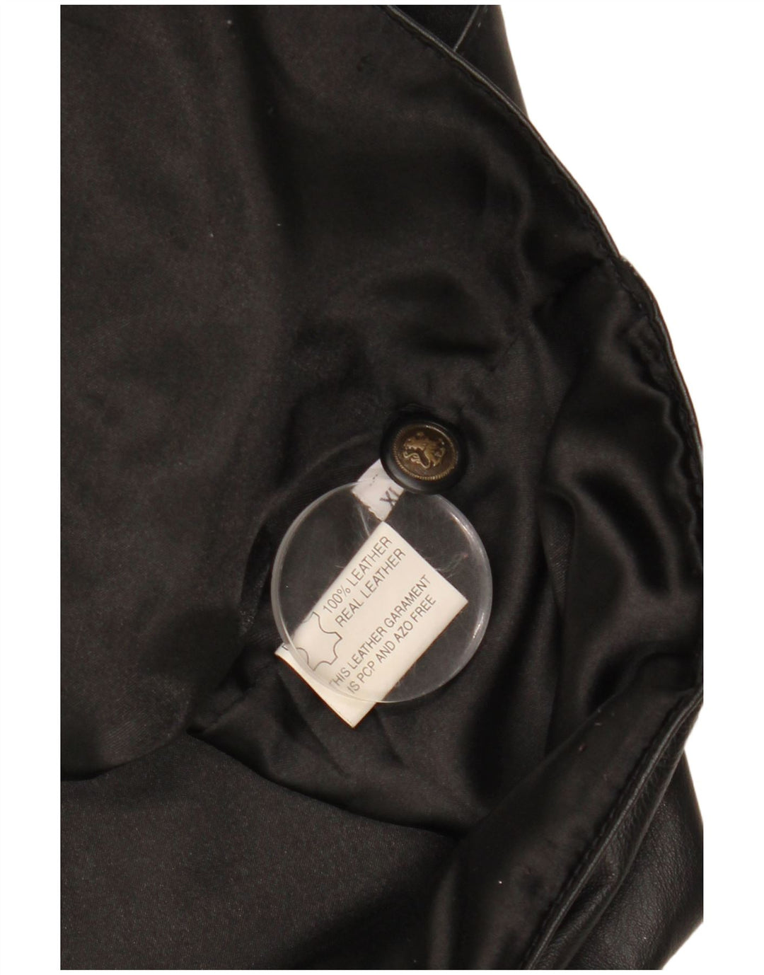 VINTAGE muški kožni prsluk XL crna koža