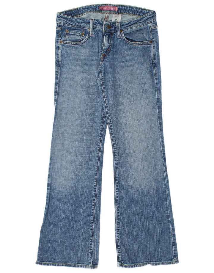 Levi's ženske 524 super niske lepršave traperice US 9 srednje W30 L31 plavi pamuk