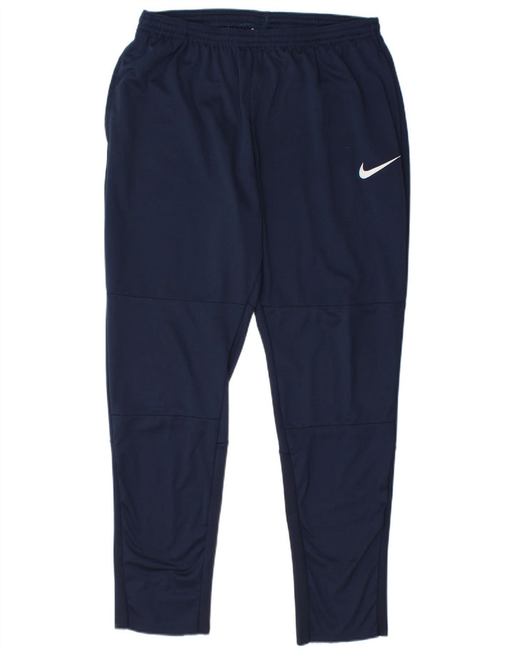 Nike muške hlače za trenirku velike tamnoplave poliesterske