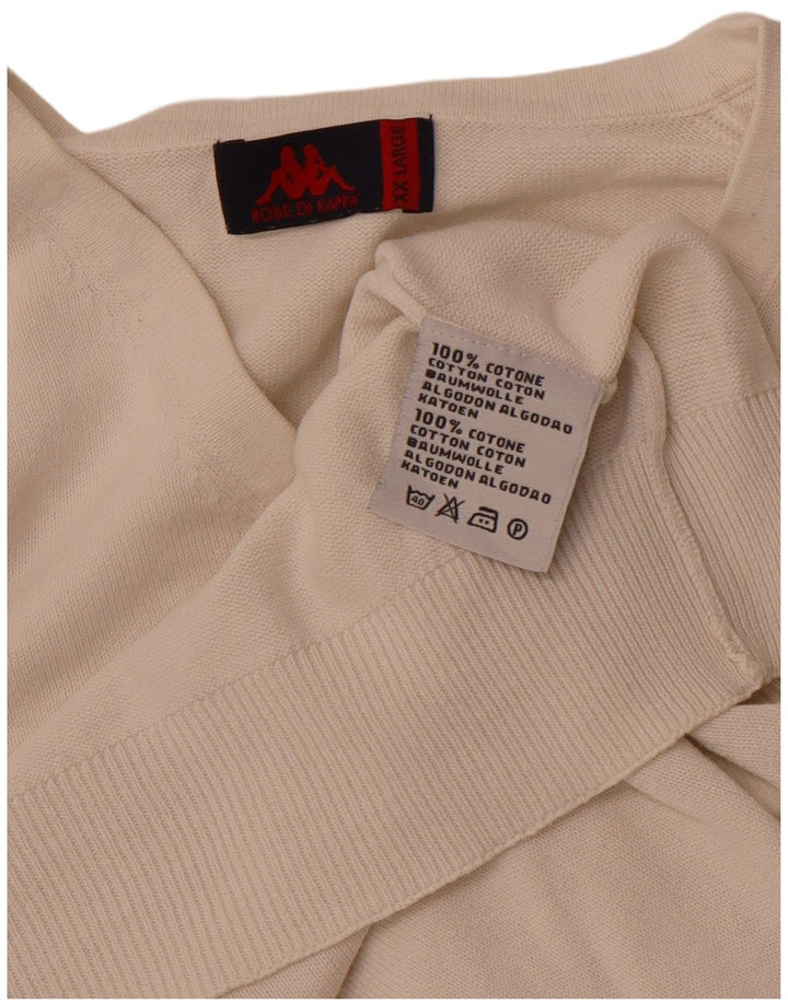 KAPPA muška majica bez rukava 2XL od bijelog pamuka